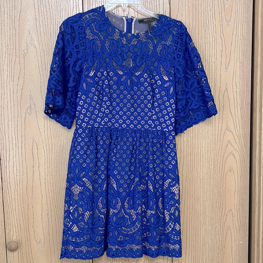 Blue lace dress